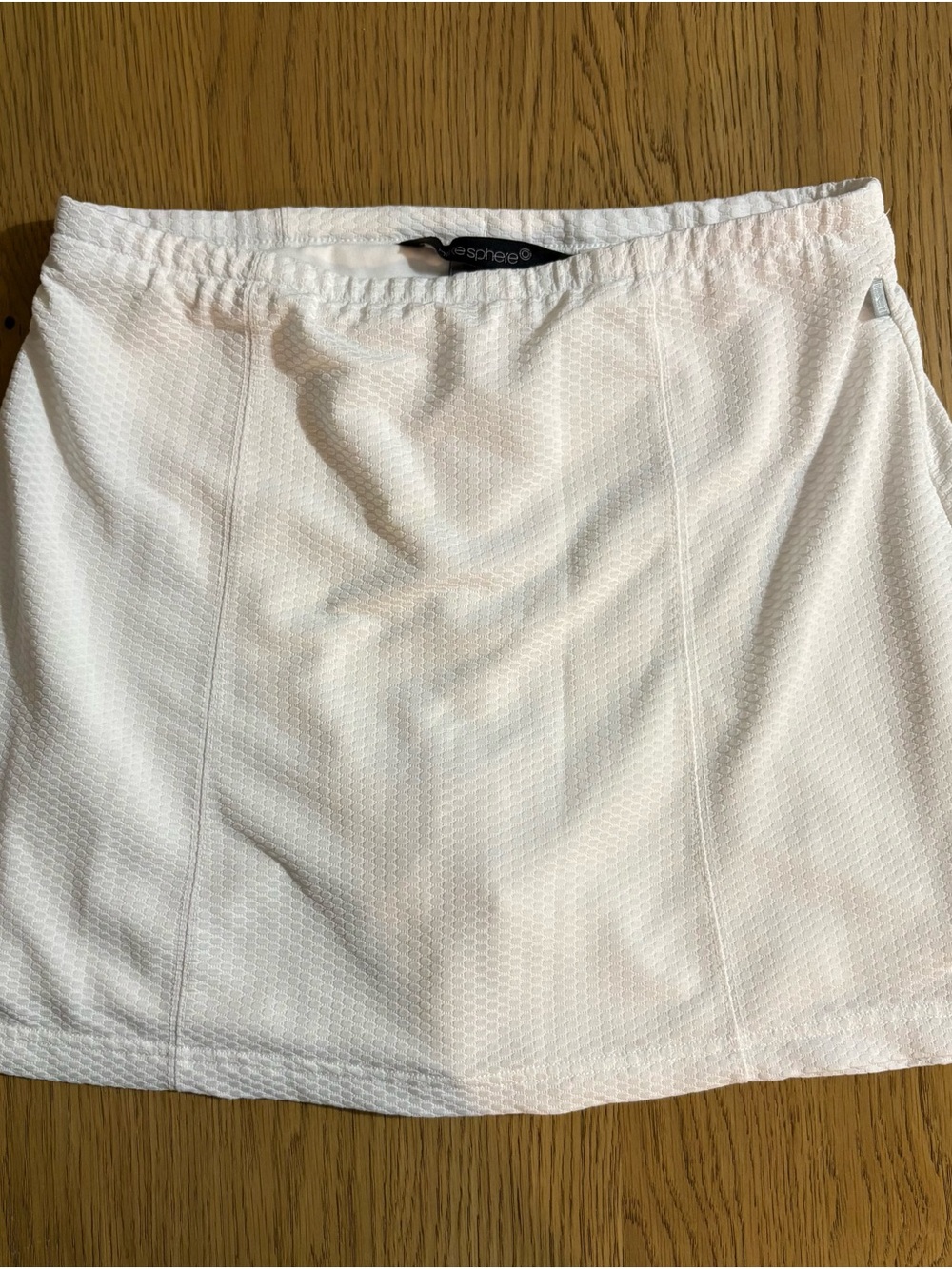 Nike White Textured Mini Skirt